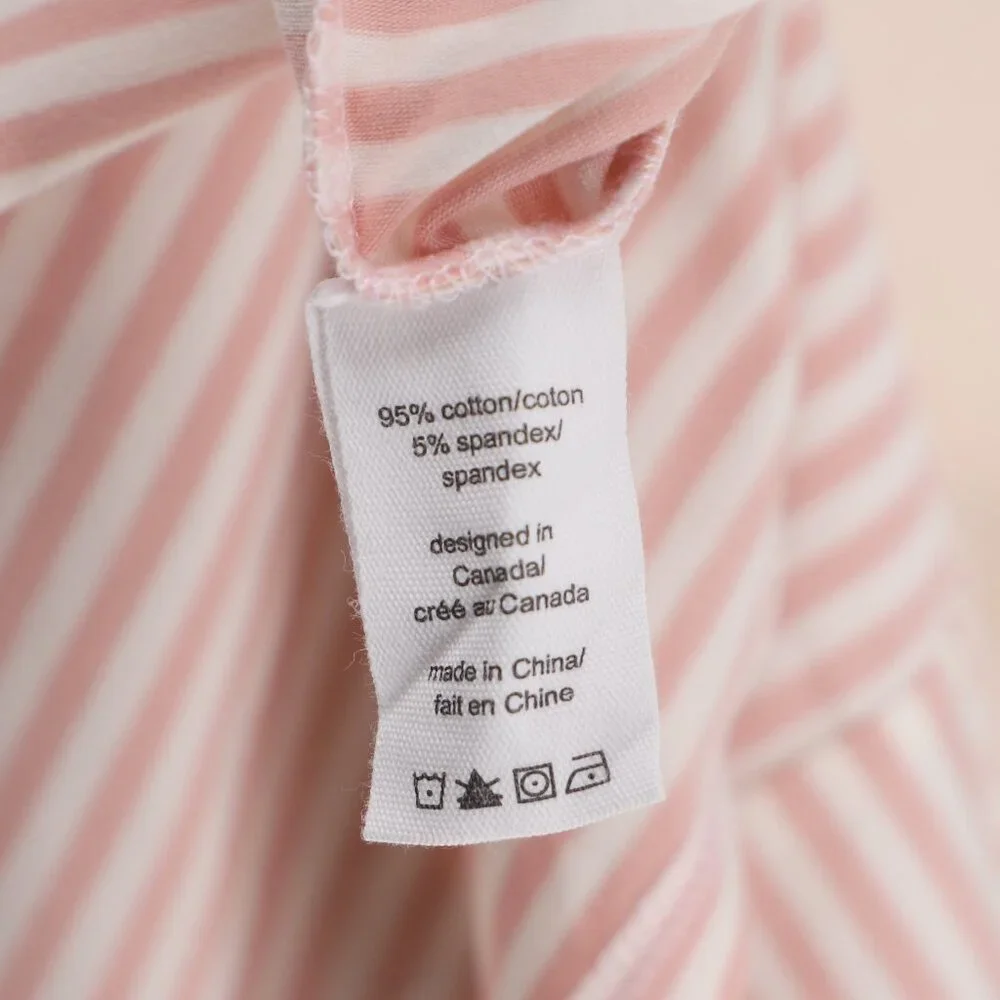 NWT NEON BUDDHA Striped Tunic Top 3/4 Sleeve Tie End Size L - Picture 8 of 9